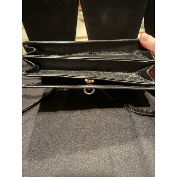 Vintage Brighton handbag with a black croc-embossed leather finish - Picture 6 of 12